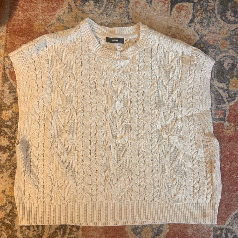Ivory sweater vest
